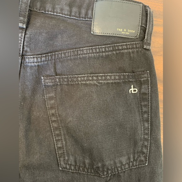 RAG & BONE SOFIE WIDE LEG HIGH RISE BLACK JEANS SZ 25 - Picture 11 of 15